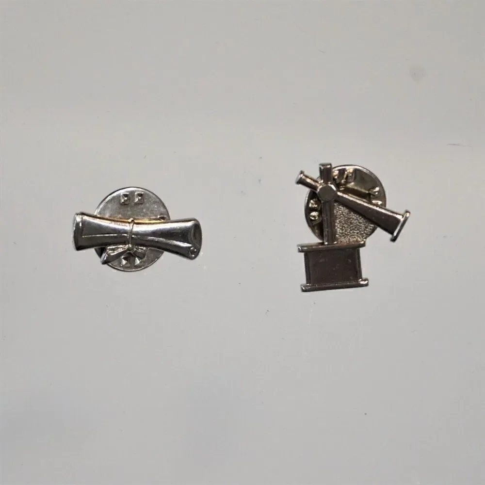2 Lapel Pin Tie Tacks Cub Scouts Scientist Scope Award And Grad Diploma Scroll